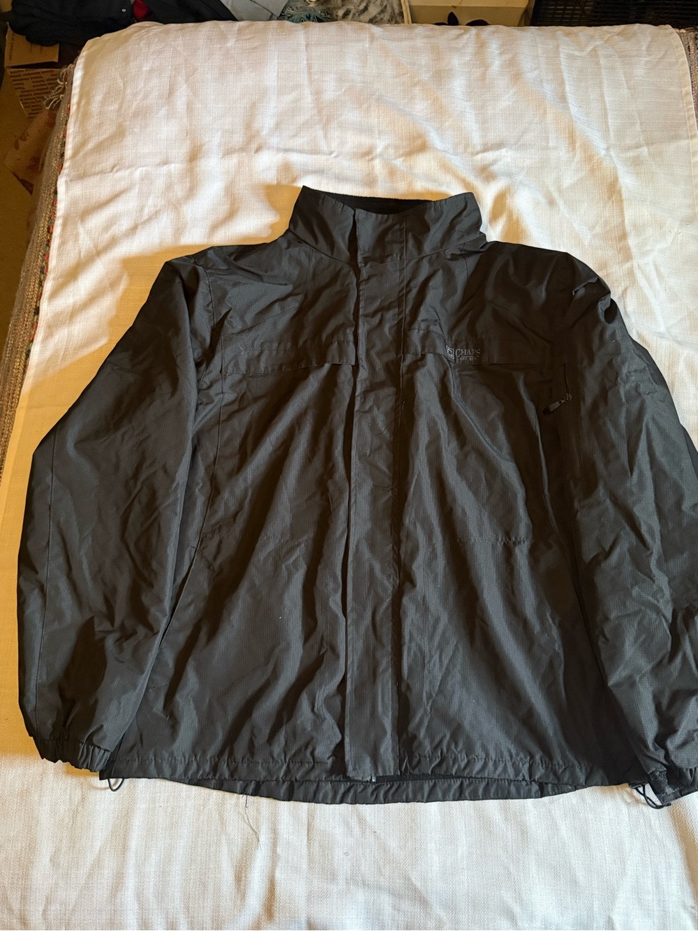 Chaps Lightweight Black Jacket Size 3XL